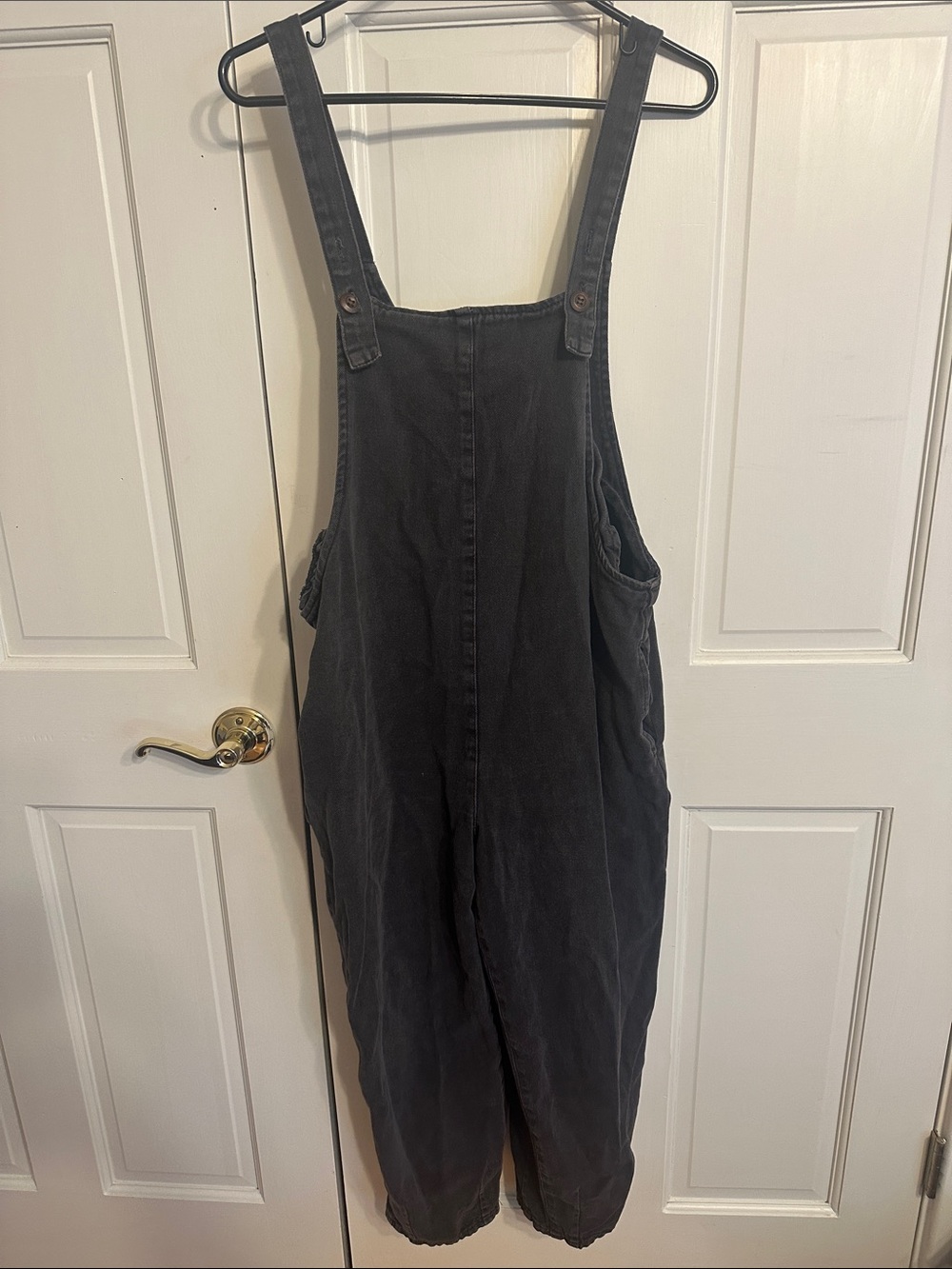 Black Denim Overalls